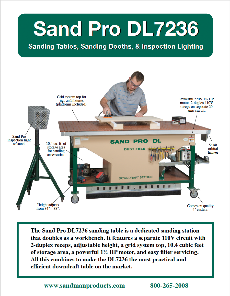 Sand Pro DL 7236 Information